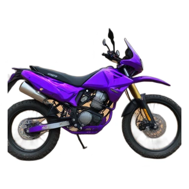 purple shining enduro cross bike 500cc sticker
