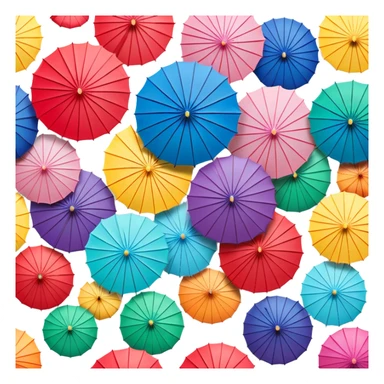 Ombrelles japonaises sticker