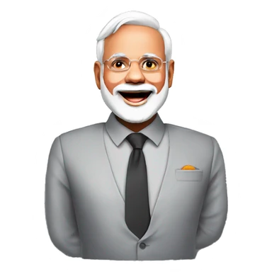 Prime minister narendra modi in a comedy club sticker