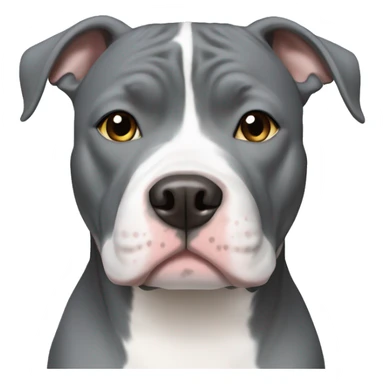 Grey and white Blue nose pitbull sticker