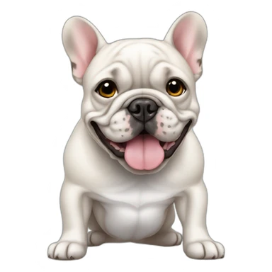 Frenchie bulldog black sticker