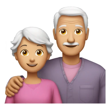 grandparents and grandchild sticker