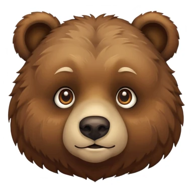 bear face sticker