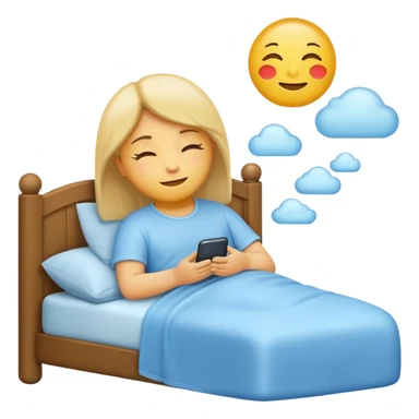 generate a Relaxation before bedtime emoji sticker