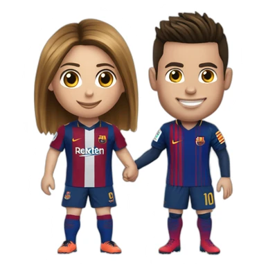 Cristiano Ronaldo met un petit pont a messi  sticker