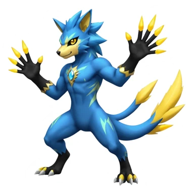 Luxio-Luxray-Zeraora-Manectric-fusion (full body) sticker