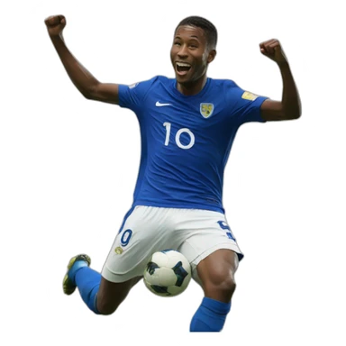Jude bellingham celebrating pose footballer sticker