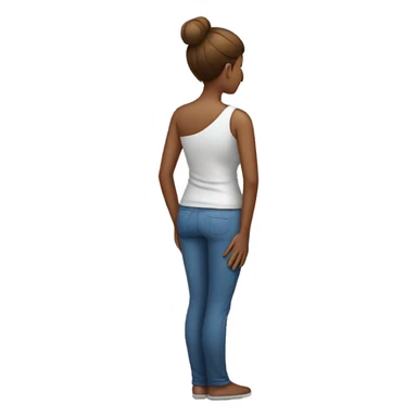 woman with back pain sticker