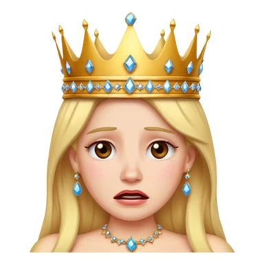 crying queen sticker
