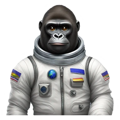 Gay Gorilla in a space suit sticker