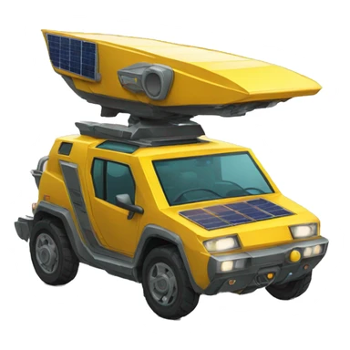 solarpunk vehicle sticker