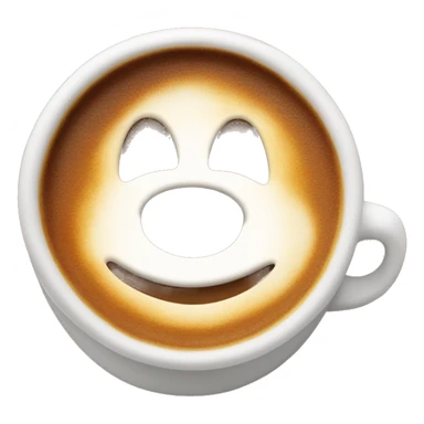 Cappuccino in Ralph’s coffee cup sticker