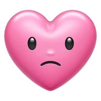 Bubblegum pink heart sticker