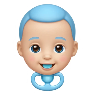 emoji baby with sucker sticker
