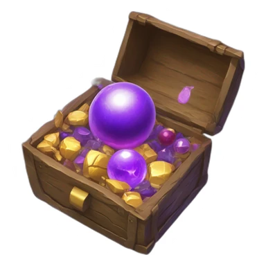 Pokemon Game LootCase Purple Chaotic Color Rich Treasure Legendary Epic Items and Pokemons Inside sticker