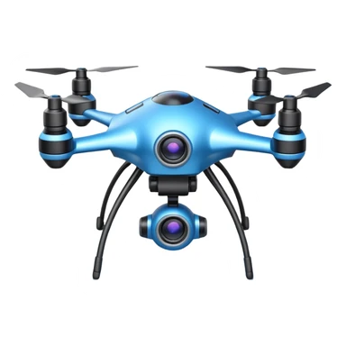 space explorer drone object icon, small futuristic drone with camera lens, glowing blue lights, sci-fi metal body, antenna details, 3D cartoon, mobile game icon style, centered, clean background, soft shadow, no text, no watermark
 
 sticker
