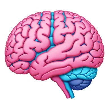 Cérebro colorido sticker