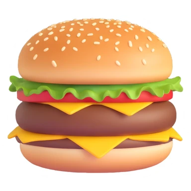 hamburger sticker