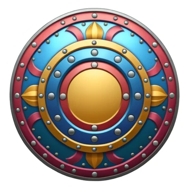 Yuvarlak Renkli Kalkan sticker