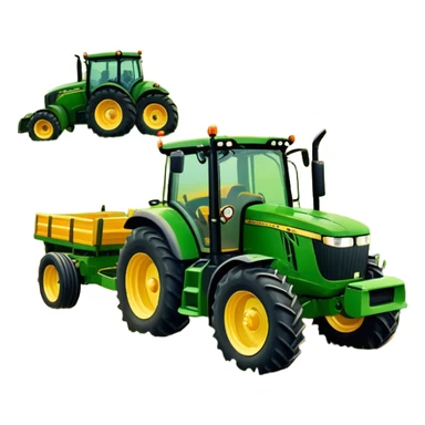 Howard EHD 180 (2019) – Cinematic-realistic John Deere 6155M tractor towing a Howard EHD 180 slasher, its green and yellow frame cutting through thick overgrown paddocks. The bright orange slasher spins rapidly, clearing a wide path of grass as birds scatter into the air, the warm evening light casting long shadows over the farmland. sticker