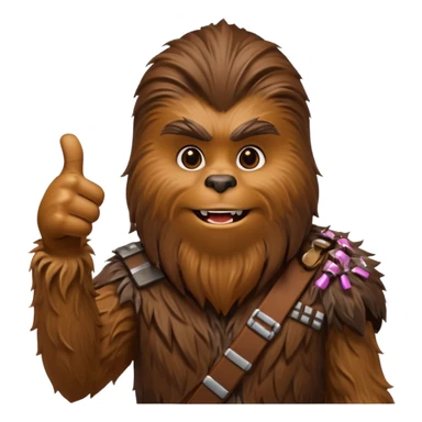 a wookiee giving thumbs up sticker