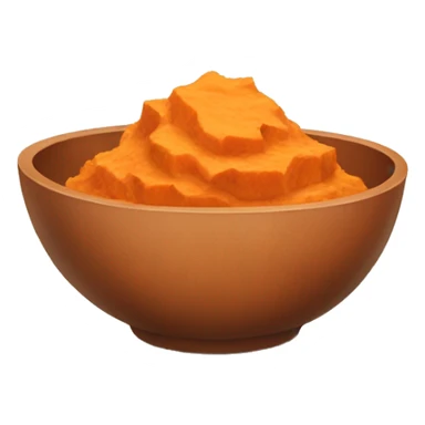 mashed sweet potatoes in a bowl sticker