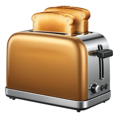 toaster with toast in it sticker