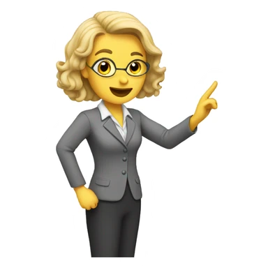 a teacher teaching in a class sticker