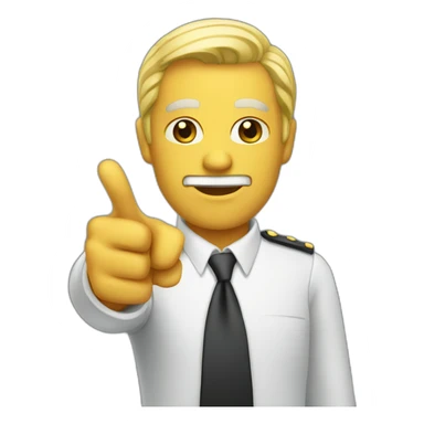 boss pointing at you sticker