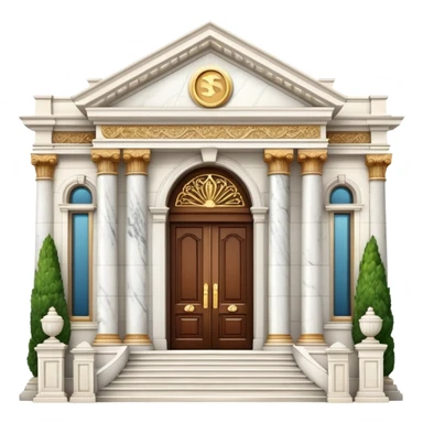 luxury mansion with grand entrance sticker