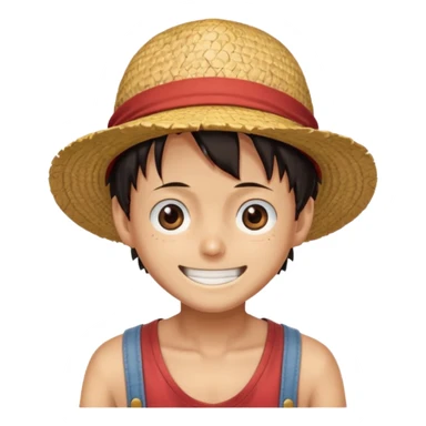Luffy smiling animie style sticker