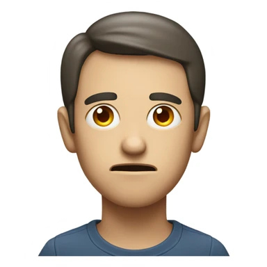 Question face with loading above his head sticker