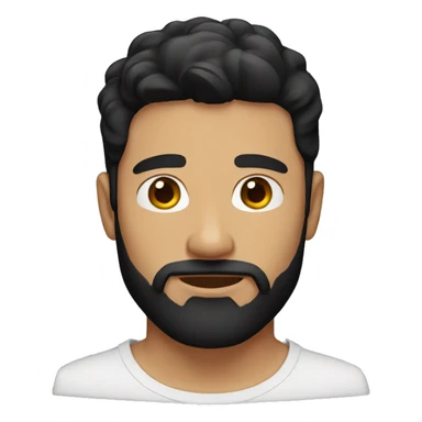 men black hair and ginger beard sticker