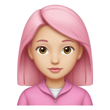 pink craft girl  sticker