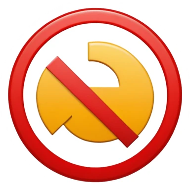 simbolo de prohibido  sticker