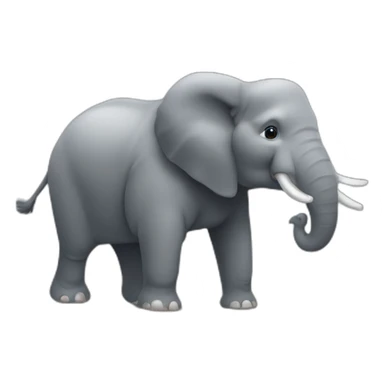 Un éléphant qui fait de la musculation  sticker