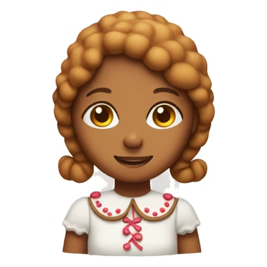 girl gingerbread cookie sticker