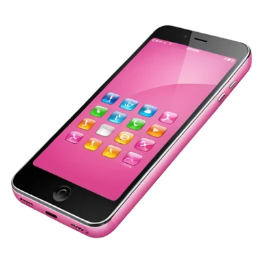 pink mobile phone sticker