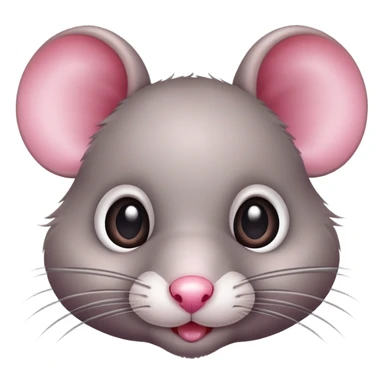 cute small rat with big eyes and whiskers sticker
