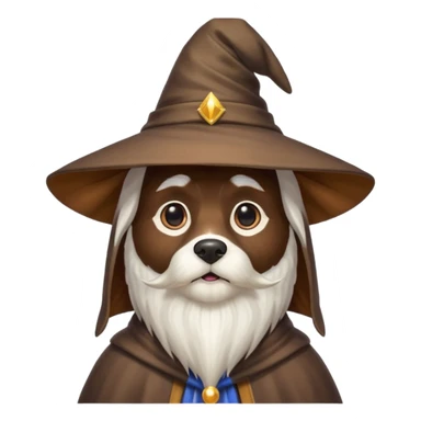 Wizard dog sticker