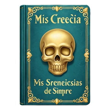 just only a book with the name "mis creencias de siempre"  sticker