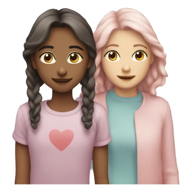 Two-hearts-coloured-light-pastel-shade sticker