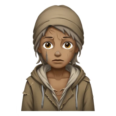 a homeless woman sticker