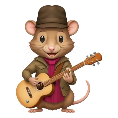 rat guitarist sticker