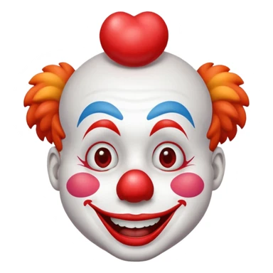 Palhaço mandando beijo sticker