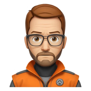gordon freeman 100 100px without helmet sticker