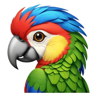 Parrot making 🫡 sticker