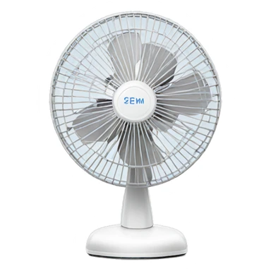 Cute white classic Stand fan sticker