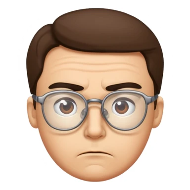 Puedes generar este emoji 🤨pero que tenga lentes  sticker
