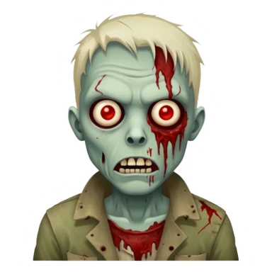 mad zombie sticker